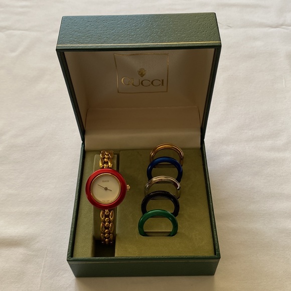 Vintage Gucci Rice Bracelet Links - Picture 1 of 14